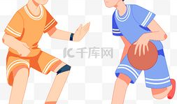 篮球漫画图片,热血青春，球场风云